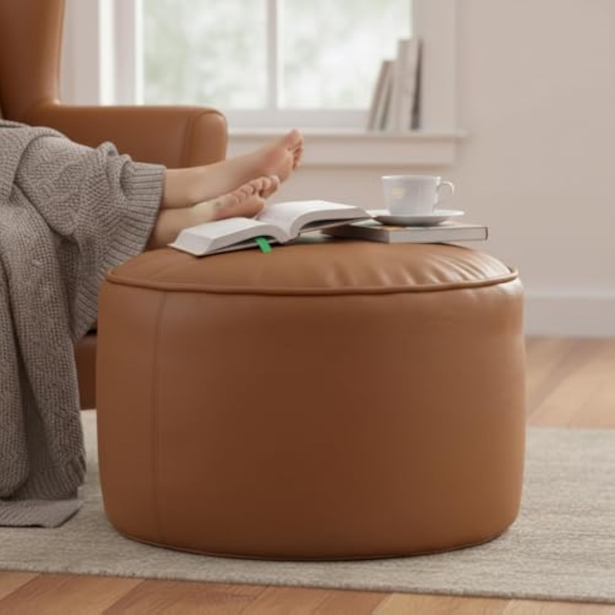 Durable Round Footstool/Pouffy/Ottomans for Living Room