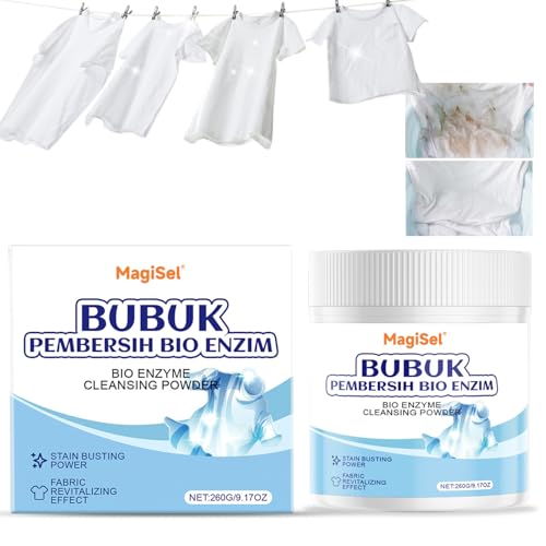 260g Quitamanchas multibeneficio para la ropa, Detergente Lavadora en Polvo, Multipoder, elimina olores y potenciador del lavado, En Polvo, Sin Lejía, Eliminacion de Manchas Desde El Primer Lavado