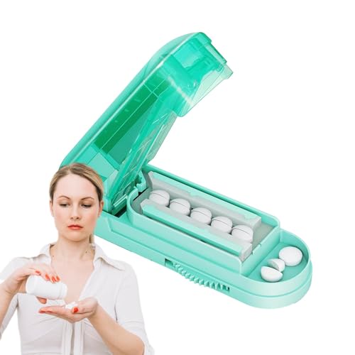 Cortador de pastillas – Cortador de pastillas profesional | Cortador de pastillas con hoja afilada | Cortador de pastillas ajustable | Cortador de pastillas de acero inoxidable para cortar pastillas