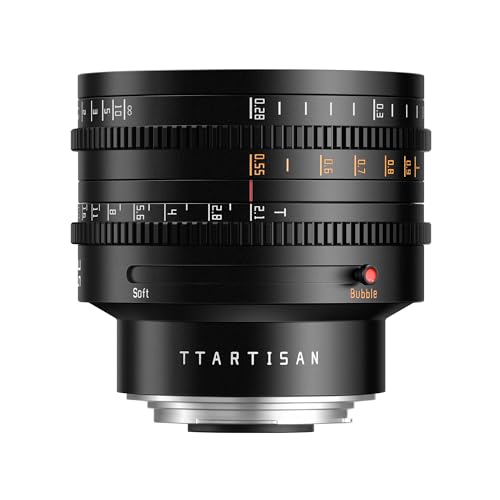 TTARTISAN 35mm T2.1 Kino Objektiv Vollformat Manueller Fokus Soft Bokeh und Bubble Bokeh Umschalten (für Canon RF)