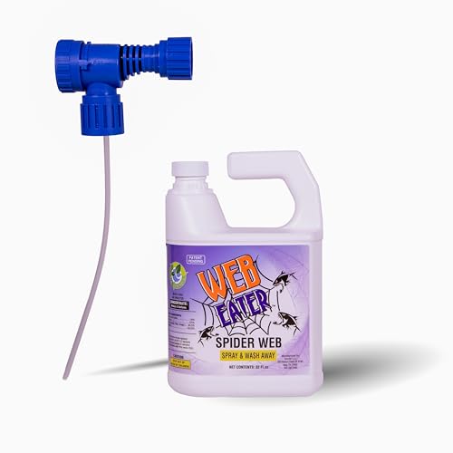 Web Eater Spider Killer Spray Spider Pest Control Spider Repellant Web Dissolver Spider Outdoor Spray Spider Deterrent 32OZ Concentrates with Sprayer Web Clear Out for Up to 6 Months