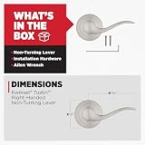 Kwikset 788TNL RH 15 Kwikset Tustin prawa reka dzwignia atrapy, satynowy nikiel od Kwikset