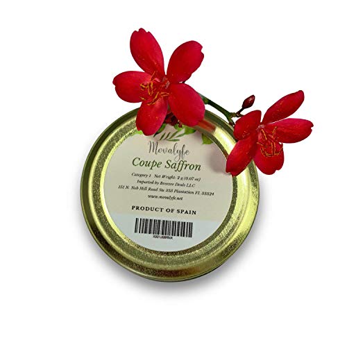 Coupe Spanish Saffron (2 Grams) - Category 1 Pure Azafran Filaments (Unmatched Aroma For Your Paella And Great Gift For Anyone Who Enjoys Cooking And Entertaining) #TOP6