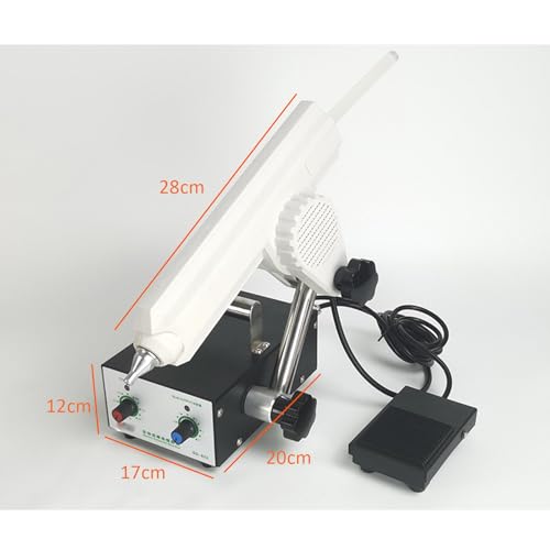 Máquina de Pegamento termofusible de 400 W, Temperatura Ajustable, Control de Velocidad, Boquilla de 2,6 mm, Ideal para embalajes de cartón y proyectos de Manualidades.