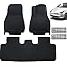 Price comparison product image Floor Mats for Car Tesla Model Y 2021/2022/2023 UK RHD with Car Air Vent Cover, Waterproof Dustproof Non-slip TPR Rubber Anti-Aging Corrosion-Resistant Anti-Deformation Boot Mat (5 PCS-Set)