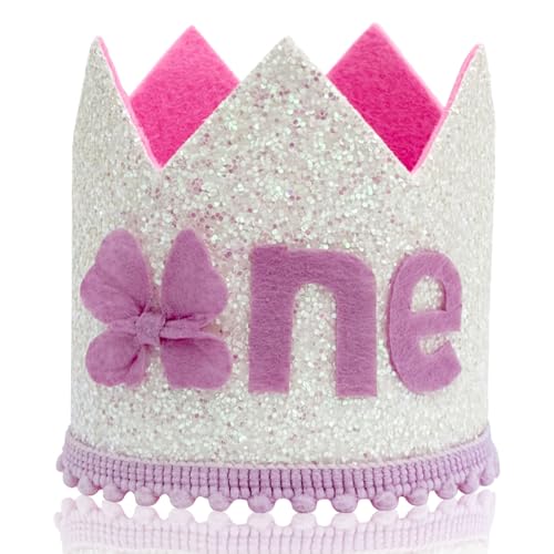 APAEAT Bows Birthday Crown Butterfly Cat 1st Fairy Birthday Hat for Our Little Sweetheart Is Turning One First Outfit Cat Party Drcorations