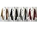 Andongnywell Women Hooded Hollow Knit Cardigan Hoodies Hollow Out Pocket Long Sweaters Boho Open Stitch Crochet (Red,Small)