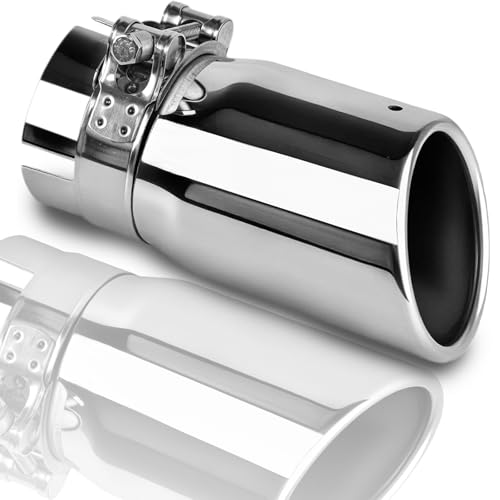 Image of 2.5 Inch Inlet Exhaust Tip, 3 inch Outlet 6 inch Length Stainless Steel