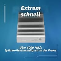 OWC 0TB Express 1M2 USB4 (80Gb/s) Bus-Powered Portable NVMe SSD External Storage Solution (nur Gehäuse) – Ansicht 2