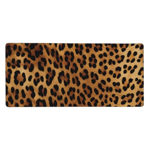Tapis de souris imperméable et antidérapant XXL motif léopard 90x40