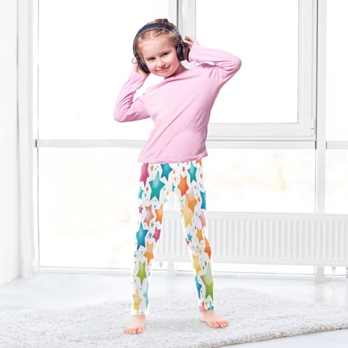 Toddler Girls Leggings Printed Yoga Pants Leggings Green Blue Star for Kids4
