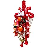 Jubepk Chinesischer Knoten-Anhänger – 2026 Glück, großer DIY festlicher Quasten-Anhänger –...