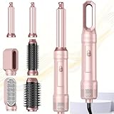 Pro Stylingbürsten Atopskins 6 in 1 Hairstyler Airstyler set, Haarstyler Ionen Föhnbürste mit 30mm Warmluft-Lockenstab | Hairstyler 1000W Haartrockner Föhn für Volumen, Trocknen, Glätten & Locken