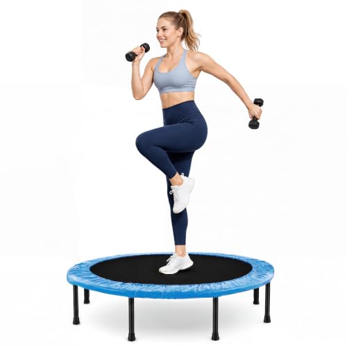 Fitvids 40' Trampoline – Fitness Rebounder, Quiet & Stable Exercise Trampoline for Indoor/Outdoor...