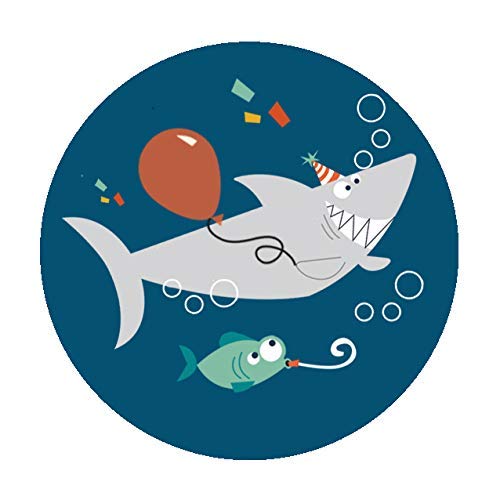 100 adesivi realistici a forma di squalo, a tema oceano, per
