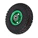 Baxnore 10 Inch Rubber Replacement Wheel, Inflatable Cart Wheel with 6204 Bearing, Heavy Duty 250KG Load for Garden Trolley, Wheelbarrow, and Industrial Carts