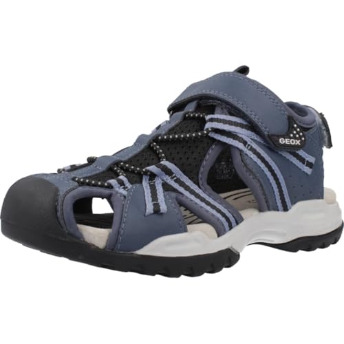 Sandales Geox J Borealis Boy B noires 26 pour les journées de plage