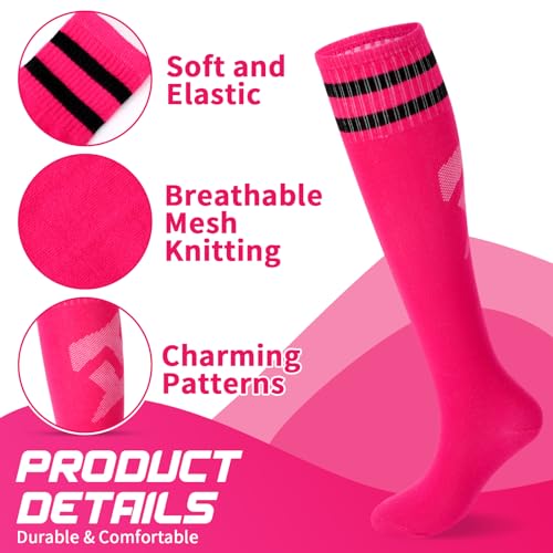 image for Syhood Soccer Shin Guards and Socks for Toddler Kids Youth, Lightweigh