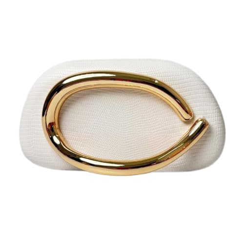Image of Acrylic Clutch Purse for Women Classic Round Acrylic Evening Handbag Vintage Metal Handlebars Bag for Wedding Party Prom