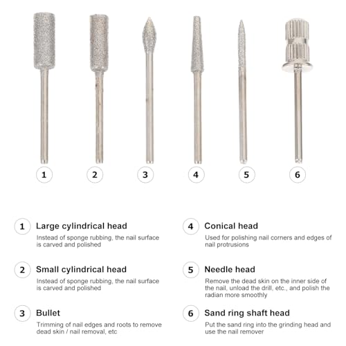 Kit manucure électrique USB à vitesse réglable pour ongles impeccables - 7