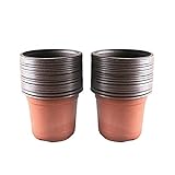 50 unids macetas de plástico de 15 cm para as plantas o flores contenedor de semillas