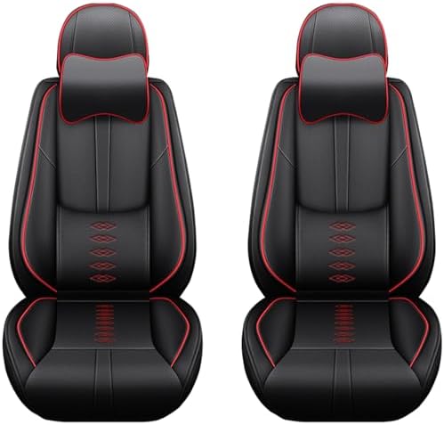 Car Seat Covers Fit for Mitsubishi Outlander 2006-2024 2025,Front Set Leather Seat Cover,Airbag Compatible Car Seat Cushions,Waterproof Seat Covers for Cars(Black)