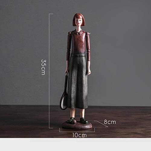 Christmas Ornaments Busts Sculptures American Tennis Men And Women Art Sculpture Retro Figure Statue Figurine Resin Crafts Home Decoration Accessories Gift #TOP1