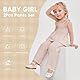WYTbaby Baby Mädchen Kleidung Kleinkind Sommer Bekleidungsset 2PCS Rüschen Ärmelloses Tops+Lange Hose für Baby Mädchen 6-9 Monate