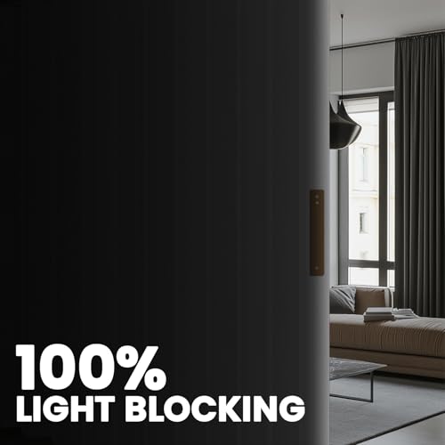 Image of 100% Blackout Room Divider Curtains Screen Partitions, Blackout Sound Reducing Divider Room Panel for Doorway Glass Window Sliding Door Patio(White, W180 x L84, 1 Pack)