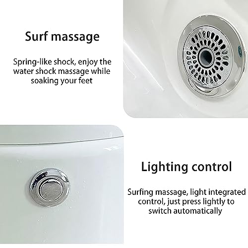 Baño de pies acrílico con masaje y drenaje automático miniatura 6