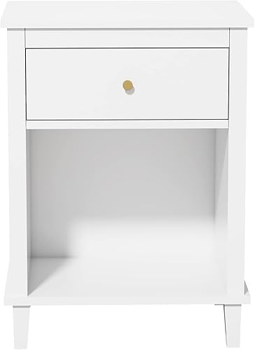 Miniatura 6 de FAMIKITO Mesita de noche con 1 cajón, mueble de noche de 26.68 pulgadas con estante de almacenamiento abierto para niños, niñas y niños, mesita de