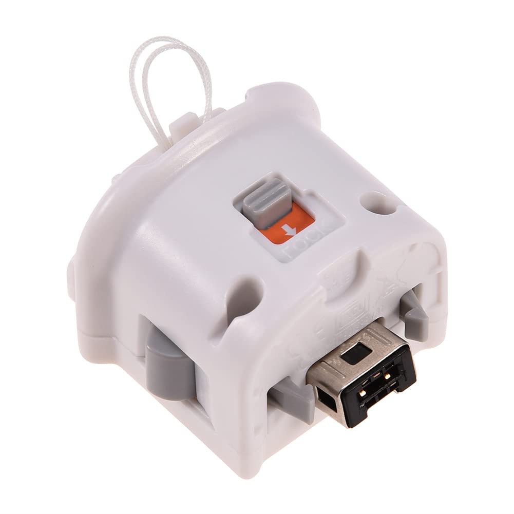 PUSOKEI Adattatore Motion Plus, Acceleratore con Custodia in Silicone, Controller Sensore Motion Plus Esterno per Telecomando , Plug And Play(Bianco)