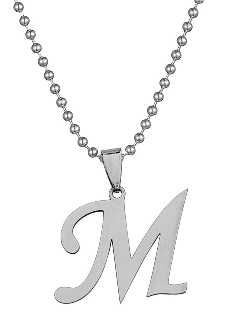 Stylewell Unisex Metal Fancy & Stylish Trending Name English Alphabet M Letter Locket Pendant Necklace With Ball Chain For Mens And Womens (B0B8T1PVP4) Amazon Price History, Amazon Price Tracker