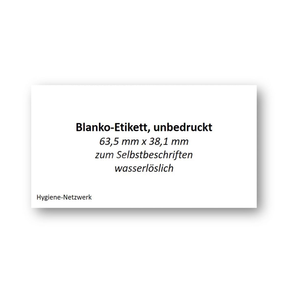 Etiquetas solubles en agua en blanco. Ideal para gastronomía y grandes cocinas. Autoadhesivas y se pueden disolver sin dejar residuos. 500 etiquetas sueltas en rollo. Tamaño: 70 x 35 mm