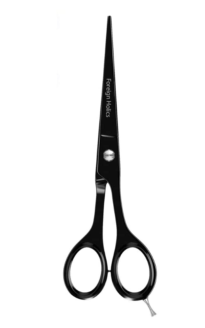 Foreign Holics 6.6” Professional Salon Hair Cutting Stainless Steel Barber Scissors Shears with Ergonomic Handle for Men & Women-picture-16