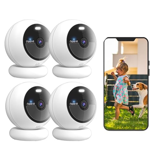 Image of Noorio 4Pack B200SE Security Camera Wireless Outdoor, Magnetic Camera | No subscription fees, built-in 32GB storage, human & pet detection, color night vision, magnetic install, support solar panel