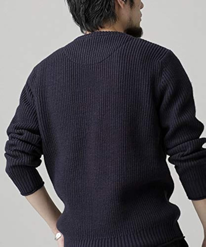 Amazon | [ナノ・ユニバース] 畦クルーネックニット XL ホワイト