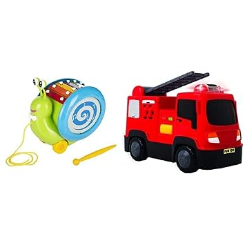 Giggles Musical Snail, Multi Color Fire Engine Toy