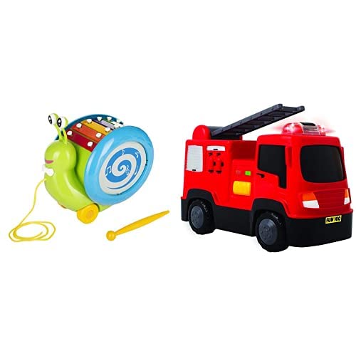 Giggles Musical Snail, Multi Color Fire Engine Toy