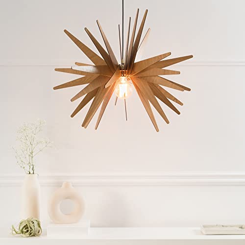 Dezaart Explosion Wood Pendant Light thumb #3