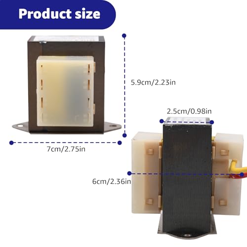 46-24124-06 hvac transformer replacement for rheem furnace parts 40 va 12024v channel 2 hole mount model