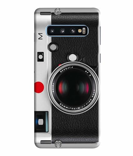 Image of Printed Hard Back Case Cover & Compatible for Samsung Galaxy S10 | Vintage Camera Art (Multicolor) - D1188
