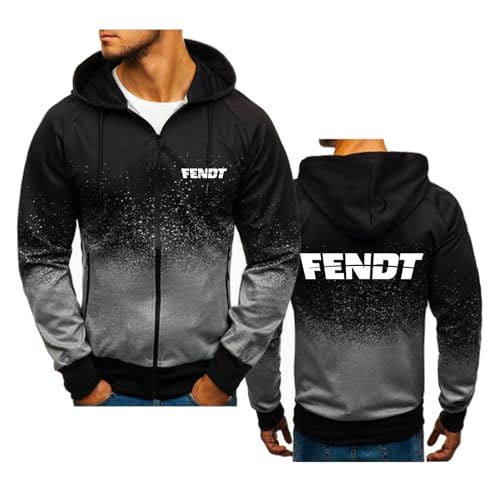 MODRYER Sudadera con Capucha para Hombre FENDT Chaquetas Tipo Pullover De Manga Larga Adolescentes Abrigos Deportivos Ligeros Ropa De Abrigo Informal Chándales para Primavera Y Otoño,Black-Adults/2XL