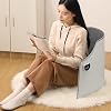 Under Desk Foot Warmer, Under Desk Leg Foot Knee Heater, Electric Foot Warmer, Leg Warmer with Soft Blanket, Small Space Heater, Portable Space Heater for Office and Home (Light Gray)