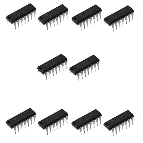 Movilideas - 10 unidades LM324N LM324 324 Amplificador Operacional Cuadruple de Propsito General ,1MHz, 14-Pin DIP14
