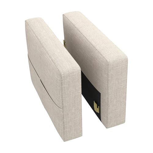 HONBAY Modular Armrest for Sectional Sleeper Sofa, Pair of Armrests for Sectional Modular Couch Bed, Beige