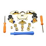 QINGYA Replaceable Controller Parts Compatible 18-in-1 Xbox One Elite Controller Accessories Set New Brand Controller Parts Compatible Replaceable Sets for Xbox One Elite (18-in-1 Gold)