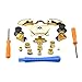 Replaceable Controller Parts Compatible 18-in-1 Xbox One Elite Controller Accessories Set New Brand Controller Parts Compatible Replaceable Sets for Xbox One Elite (18-in-1 Gold)