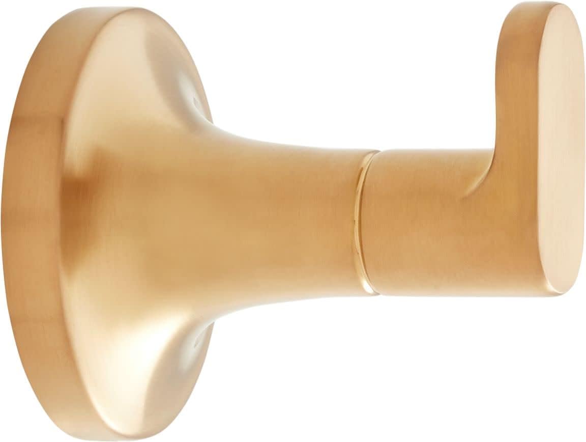 Signature Hardware 466402 Lentz Single Robe Hook - Brushed Nickel