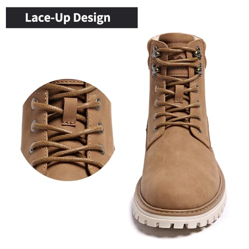 Image of Mens Snow Boots Fur Lined Hiking Boots Waterproof Anti-Slip Outdoor Climbing Shoes